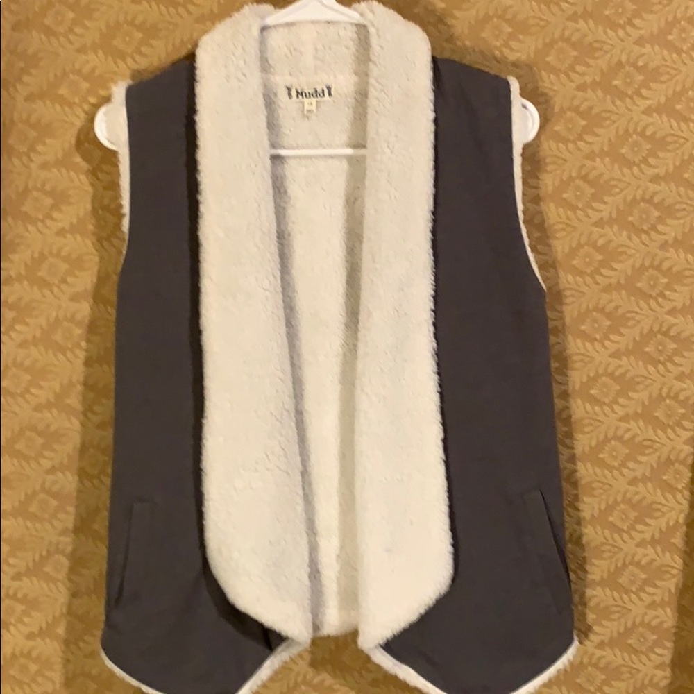 Mudd faux fur lined vest